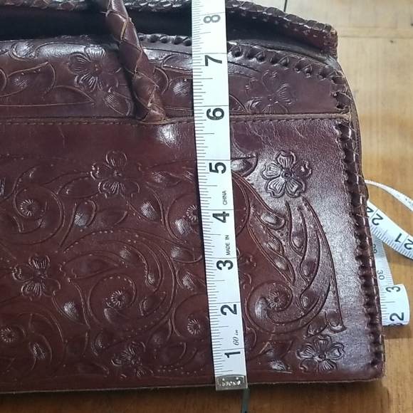 🌵Leather Hand-Tooled Purse From Mexico - Picture 3 of 9